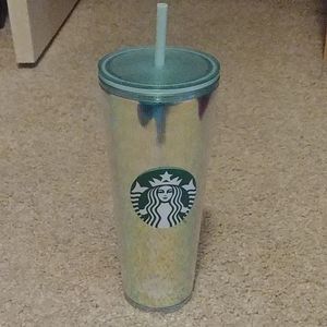 Holographic mermaid Starbucks cup